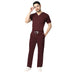 Uwears Men's Aqua 2 Way Stretch Water/Liquid Resistant Scrub Suit in Wine Colour