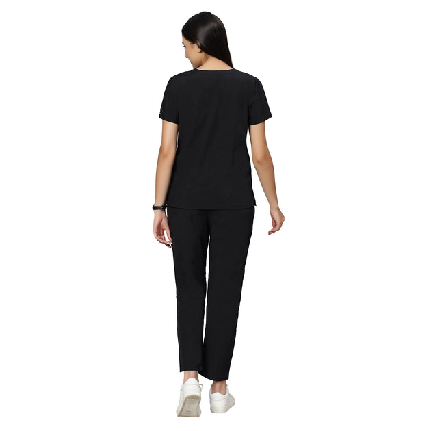 UWEARS FEMALE BLACK SCRUB SUIT AT CHEAPEST PRICE OF RS.699