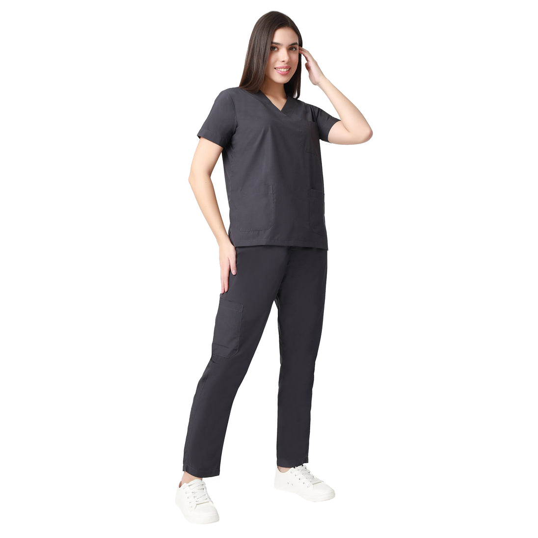 UWEARS FEMALE GREY SCRUB SUIT AT CHEAPEST PRICE OF RS.699