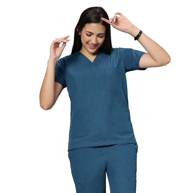 UWEARS FEMALE TEAL BLUE SCRUB SUIT AT CHEAPEST PRICE OF RS.699