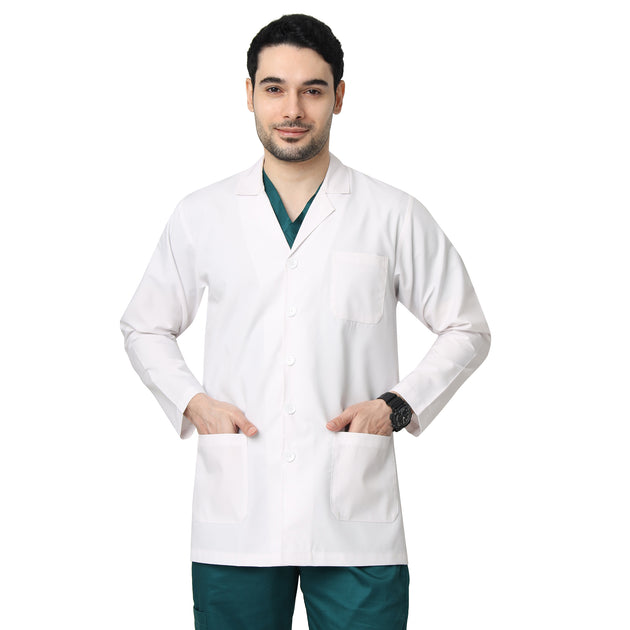 UWEARS FULL SLEEVE WHITE LAB COAT