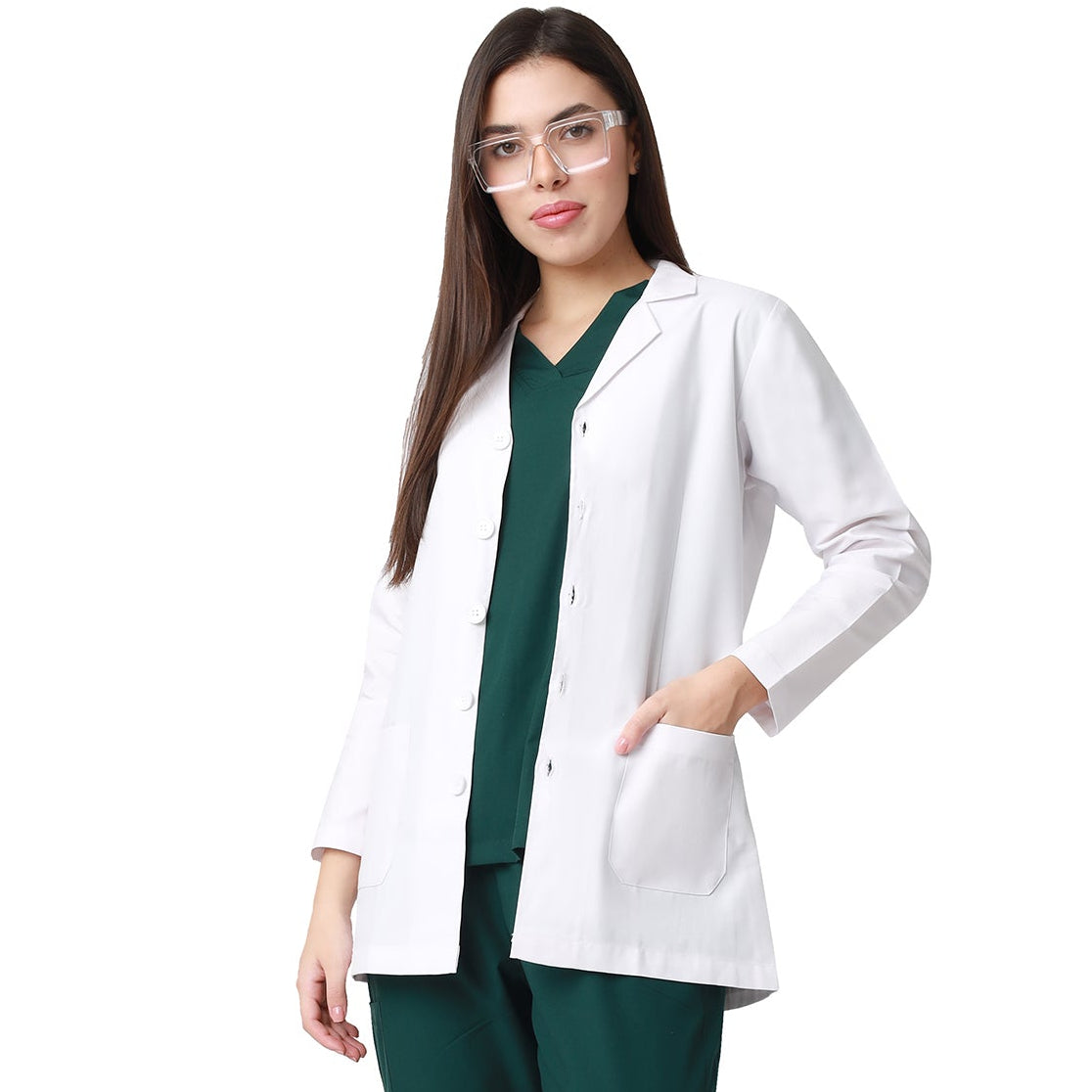 UWEARS FULL/LONG SLEEVE LAB COAT FOR WOMEN