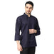 UWEARS NAVY BLUE ZIPPER CHEF COAT