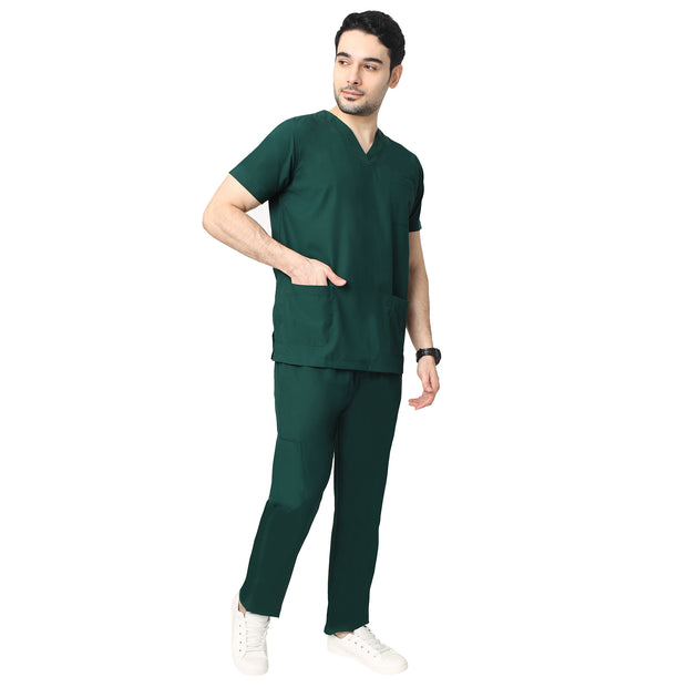 Uwears Men's Breeze Scrub Suit in Green Colour at Cheapest Price of Rs.699