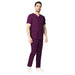 Uwears Men's Aqua 2 Way Stretch Water/Liquid Resistant Scrub Suit in Deep Purple Colour 