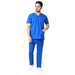 Uwears Men's Aqua 2 Way Stretch Water/Liquid Resistant Scrub Suit in Blue Colour