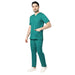 Uwears Men's Aqua 2 Way Stretch Water/Liquid Resistant Scrub Suit in Teal Green Colour