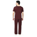 Uwears Men's Aqua 2 Way Stretch Water/Liquid Resistant Scrub Suit Wine Colour