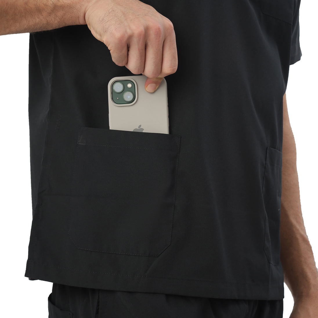 Uwears Men's Breeze Scrub Suit in Grey Colour at an economical price