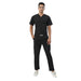 Uwears Men's Breeze Scrub Suit in Black Colour at an economical price