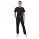 Uwears Men's Breeze Scrub Suit in Black Colour at an economical price