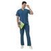 Uwears Men's Breeze Scrub Suit in Cobalt Blue Colour at an economical price