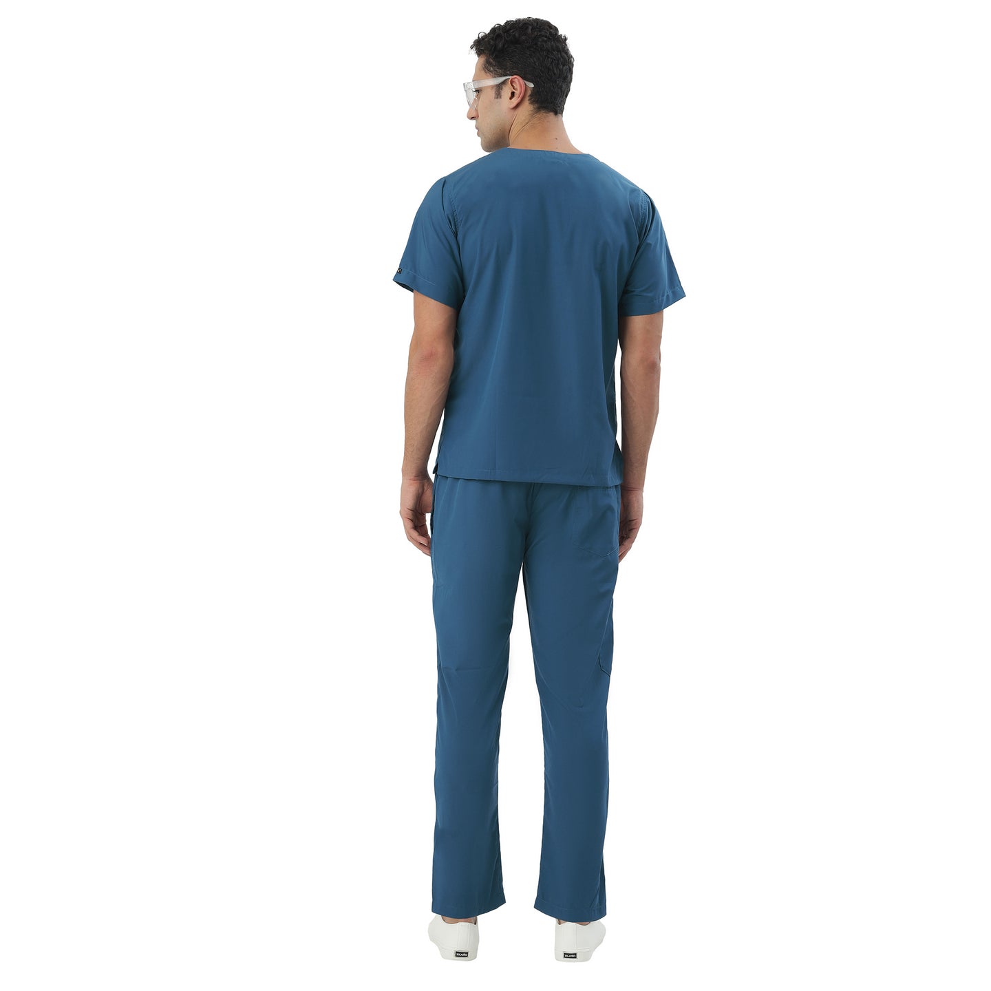 Uwears Men's Breeze Scrub Suit in Cobalt Blue Colour at an economical price