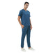 Uwears Men's Breeze Scrub Suit in Cobalt Blue Colour at an economical price