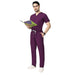 Uwears Men's Breeze Scrub Suit in purple wine Colour at Cheapest Price of Rs.699