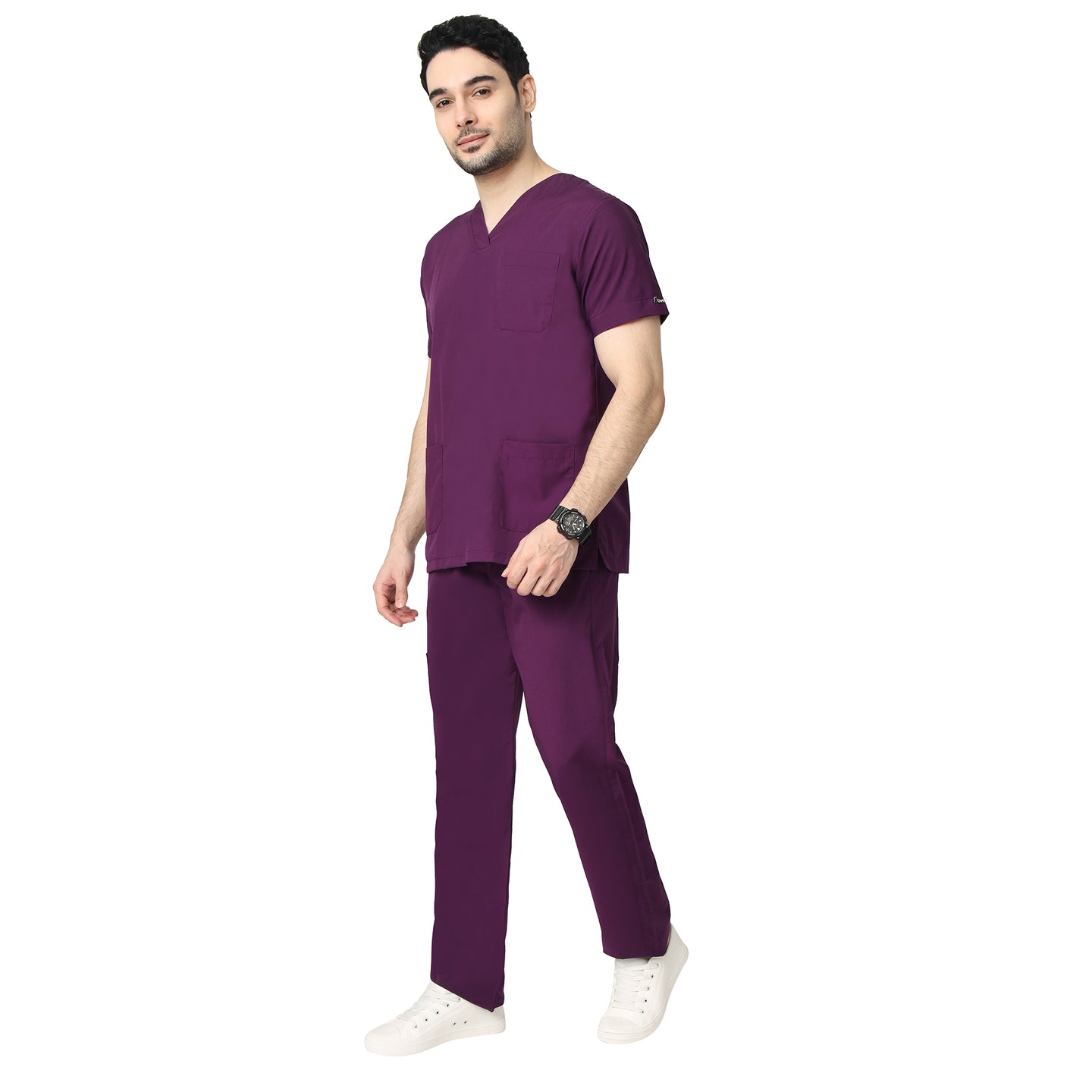 Uwears Men's Breeze Scrub Suit in purple wine Colour at Cheapest Price of Rs.699