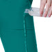 Women Teal Green 2 way Stretch Water/Liquid Repellent Scrub Suit