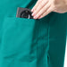 Women Teal Green 2 way Stretch Water/Liquid Repellent Scrub Suit