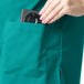 Women Teal Green 2 way Stretch Water/Liquid Repellent Scrub Suit