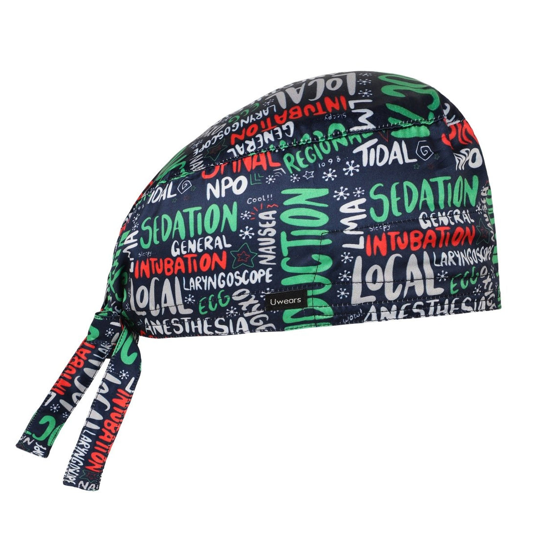 Anaesthesia Scrub Cap Satin (Free Embroidery) - Uwears®