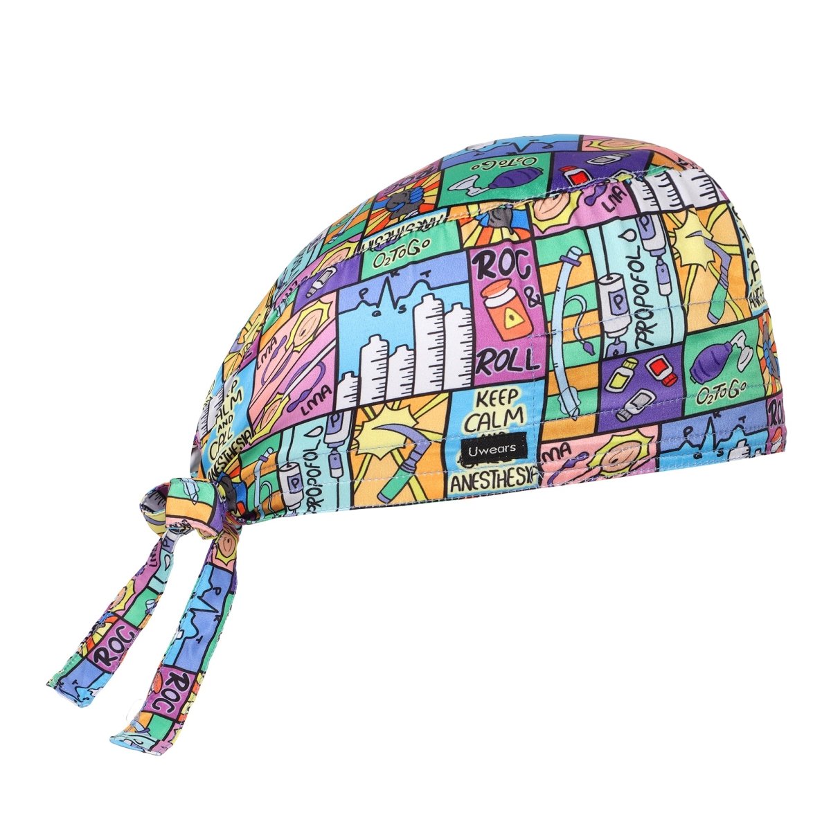 Anaesthesia Scrub Cap Satin (Free Embroidery) - Uwears®