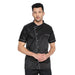 Basic Half Sleeve Chef Coat (Black/Grey) - Free Embroidery - Uwears®