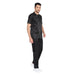 Basic Half Sleeve Chef Coat (Black/Grey) - Free Embroidery - Uwears®
