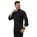 Basic Unisex Full Sleeve Chef Coat (Black) - Free Embroidery - Uwears®