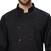 Basic Unisex Full Sleeve Chef Coat (Black) - Free Embroidery - Uwears®