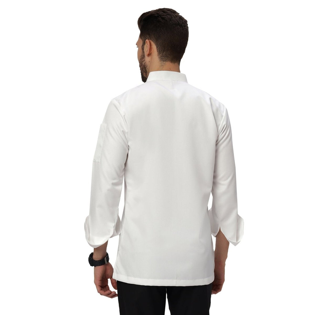 Basic Unisex Full Sleeve Chef Coat (White) - Free Embroidery - Uwears®