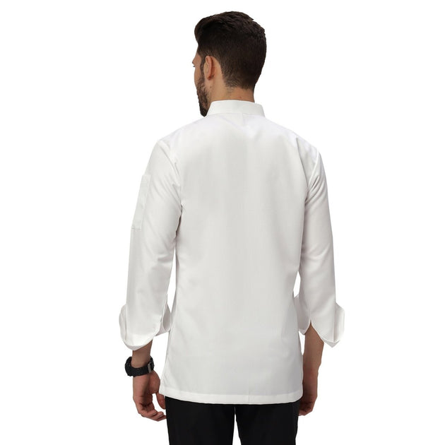 Basic Unisex Full Sleeve Chef Coat (White) - Free Embroidery - Uwears®