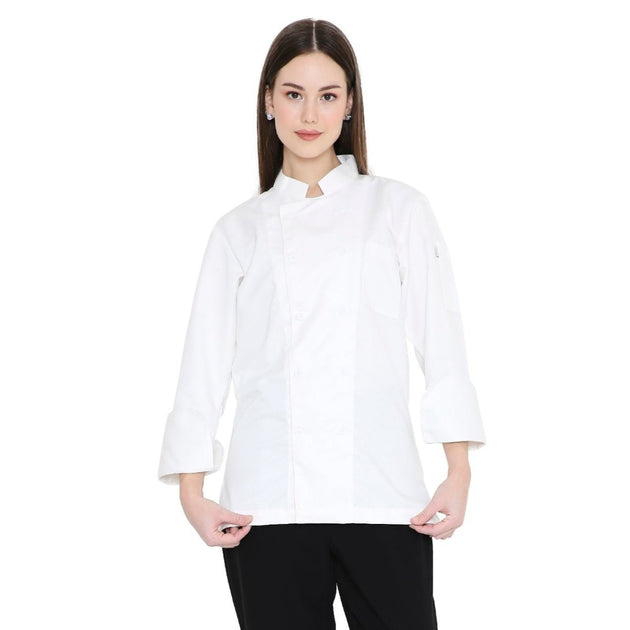 Basic Unisex Full Sleeve Chef Coat (White) - Free Embroidery - Uwears®