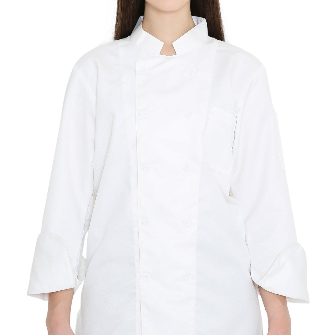 Basic Unisex Full Sleeve Chef Coat (White) - Free Embroidery - Uwears®