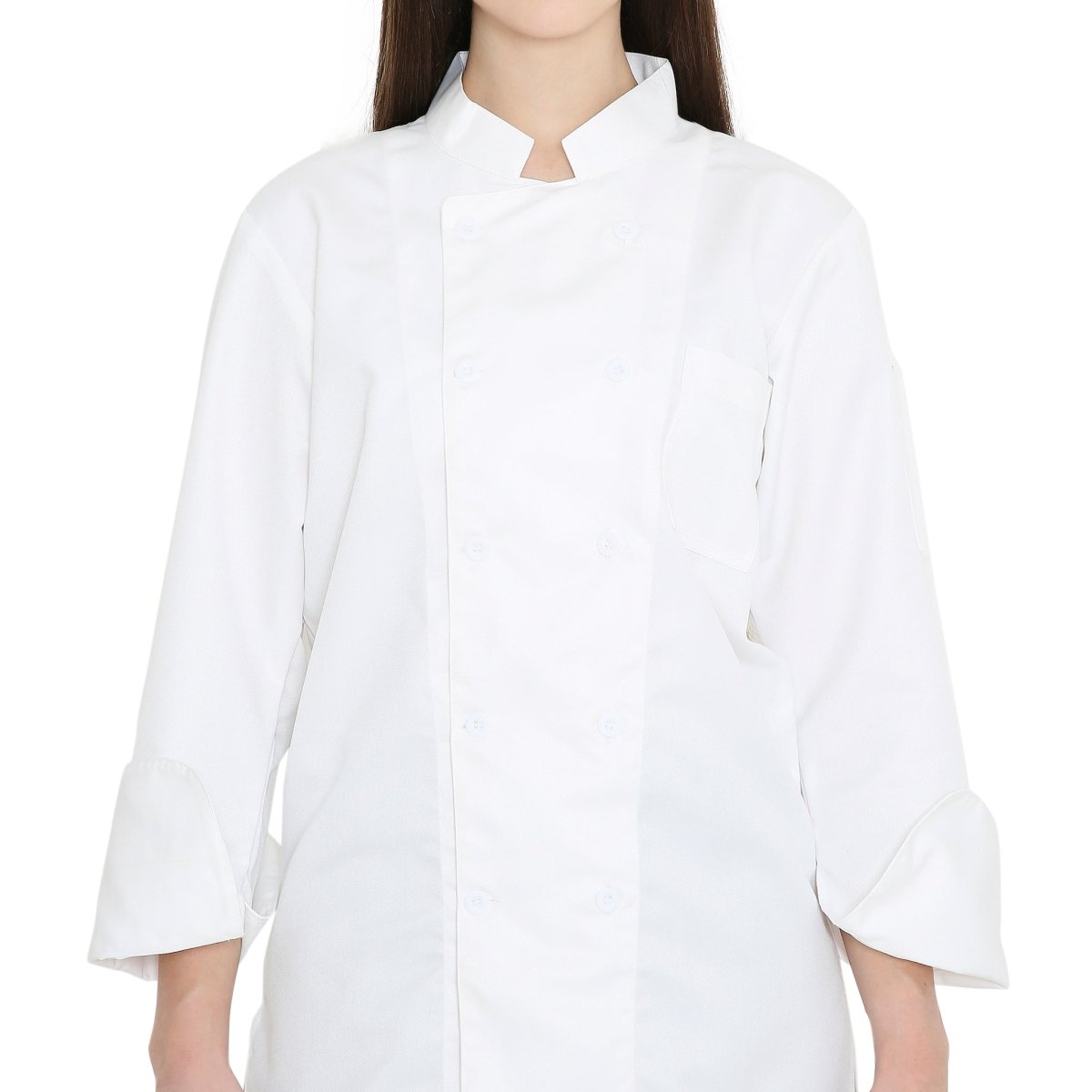 Basic Unisex Full Sleeve Chef Coat (White) - Free Embroidery - Uwears®