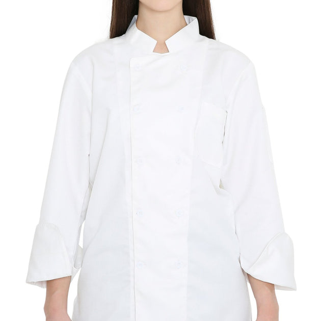 Basic Unisex Full Sleeve Chef Coat (White) - Free Embroidery - Uwears®
