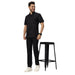 Basic Unisex Half Sleeve Chef Coat (Black) - Free Embroidery - Uwears®