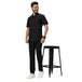 Basic Unisex Half Sleeve Chef Coat (Black) - Free Embroidery - Uwears®