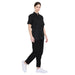 Basic Unisex Half Sleeve Chef Coat (Black) - Free Embroidery - Uwears®