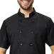 Basic Unisex Half Sleeve Chef Coat (Black) - Free Embroidery - Uwears®