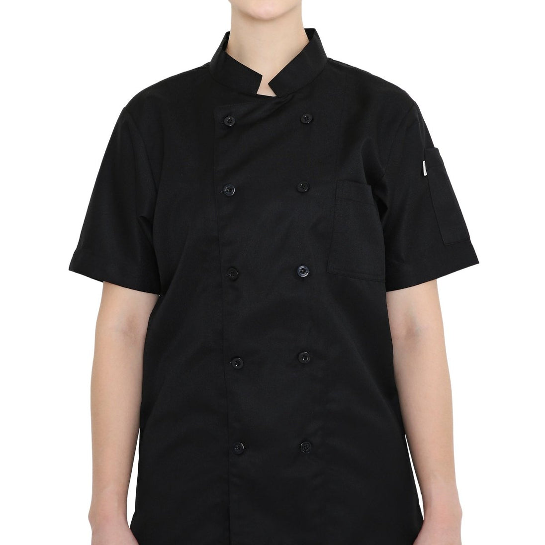 Basic Unisex Half Sleeve Chef Coat (Black) - Free Embroidery - Uwears®