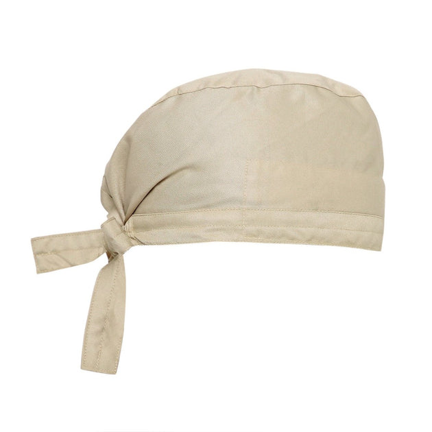 Beige Chef Cap Cotton (Free Embroidery) - Uwears®