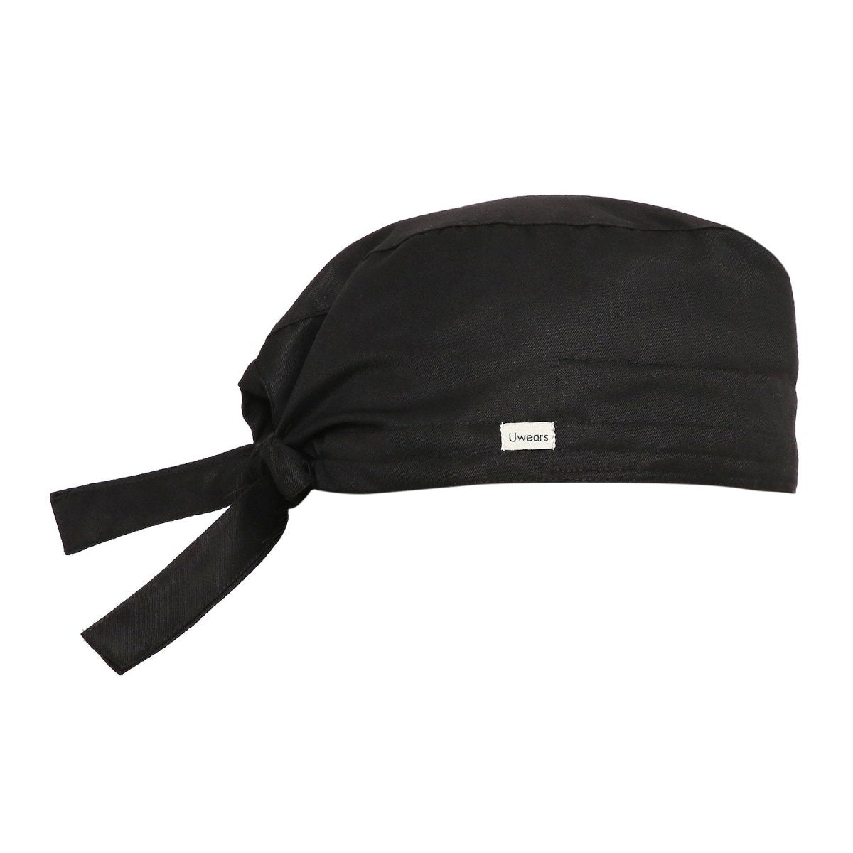 Black Chef Cap Cotton (Free Embroidery) - Uwears®
