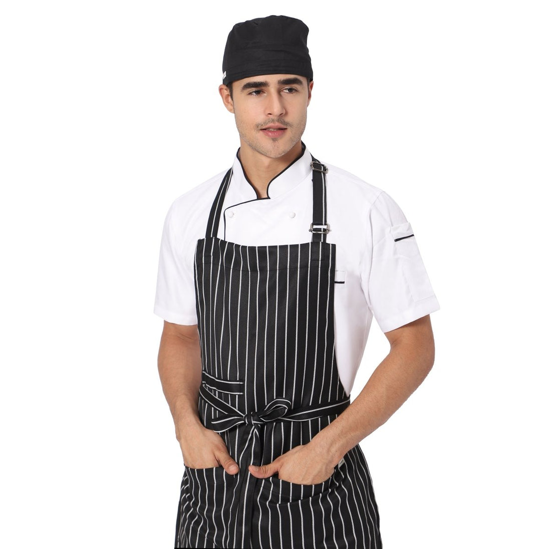 Black Chef Cap Cotton (Free Embroidery) - Uwears®