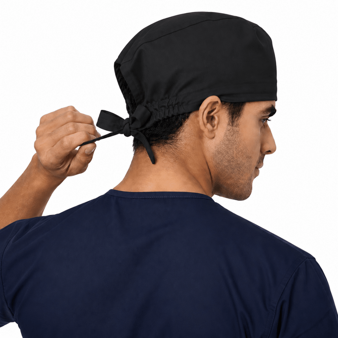 Black Scrub Cap Cotton - Uwears®