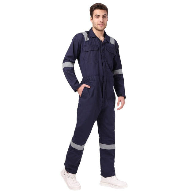 Boiler Suit Coverall with Reflective Tape 200GSM - Uwears®