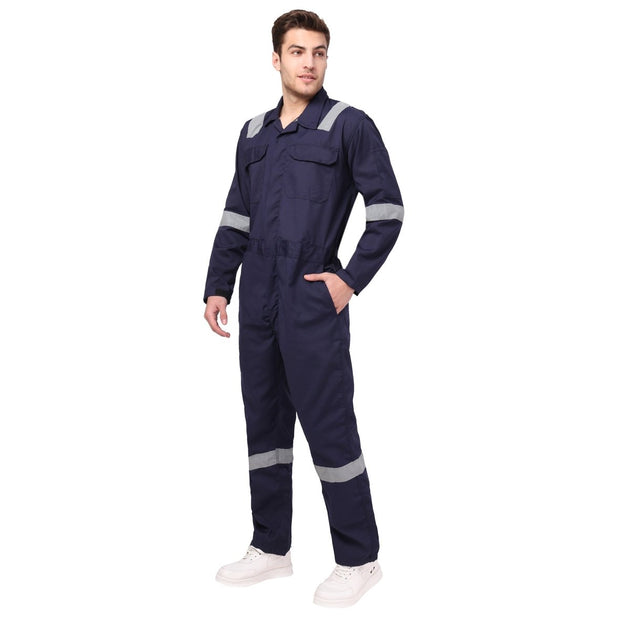 Boiler Suit Coverall with Reflective Tape 200GSM - Uwears®