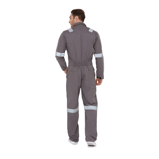 Boiler Suit Coverall with Reflective Tape 240GSM, 100% cotton - Uwears®