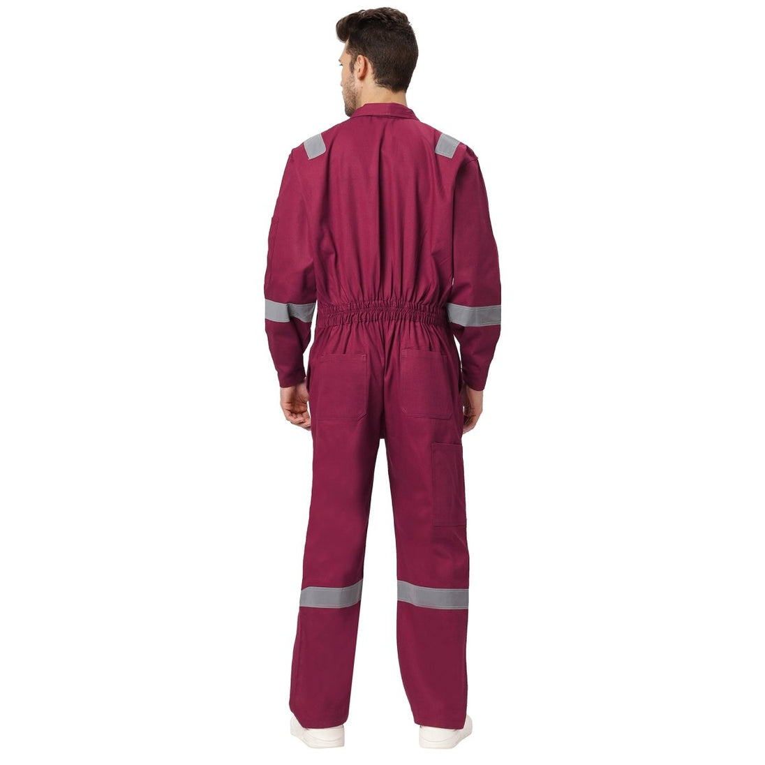 Boiler Suit Coverall with Reflective Tape 240GSM, 100% cotton - Uwears®