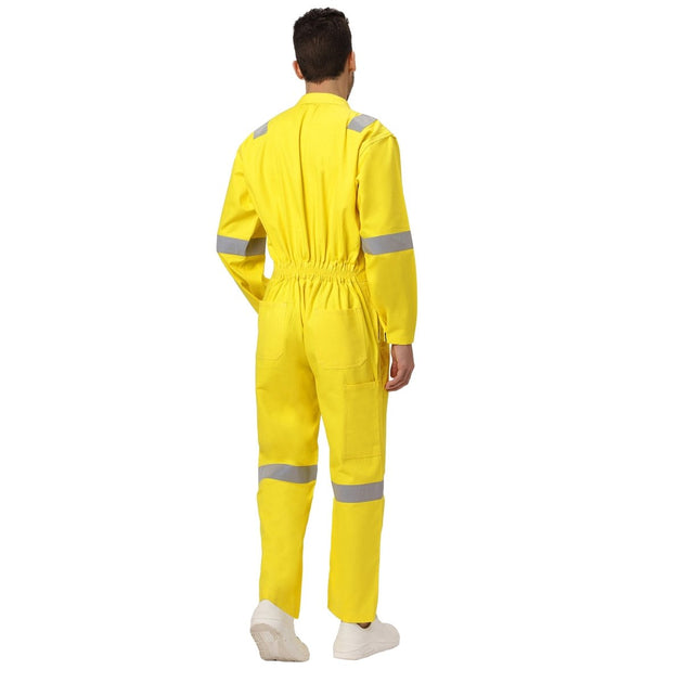Boiler Suit Coverall with Reflective Tape 240GSM, 100% cotton - Uwears®