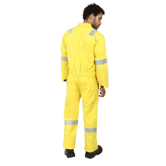 Boiler Suit Coverall with Reflective Tape 240GSM, 100% cotton - Uwears®